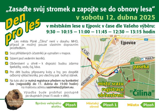 Sázení lesaČilina_2025jaro_Letáček